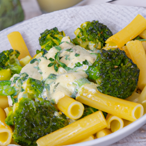 Rigatoni mit Broccoli und Sahnesauce