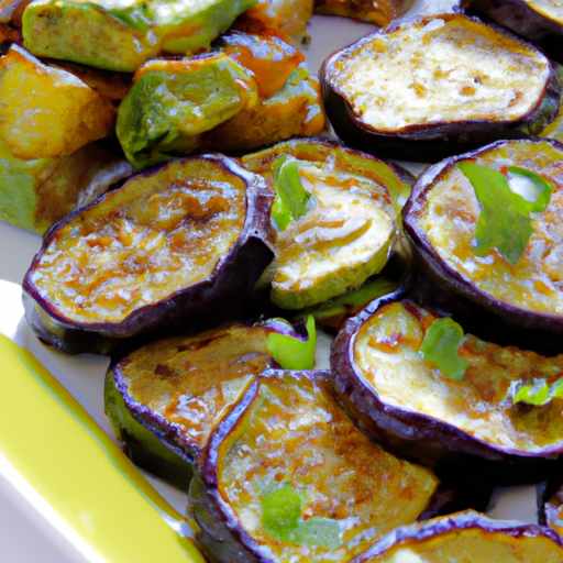 Gebratene Auberginen und Zucchini Rezept