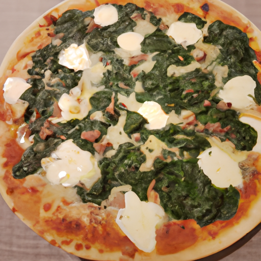 Pizza Spinat und Mozzarella Rezept