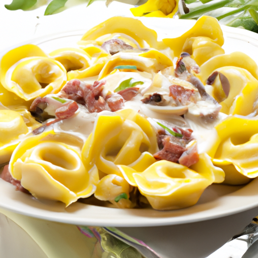 Tortellini Panna Prosciutto e Funghi