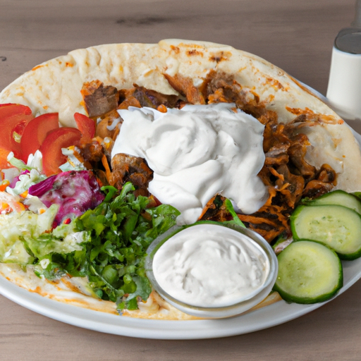 Döner Teller mit Salat und Tzatziki