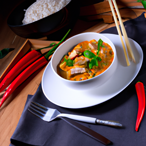 Rotes Thai-Curry mit knuspriger Ente