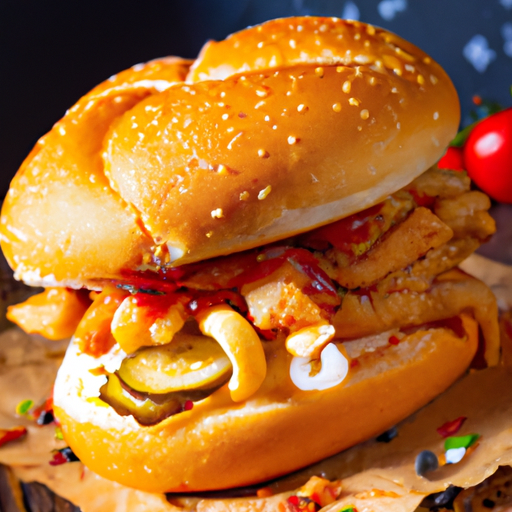 Crispy Chicken Burger mit Bacon