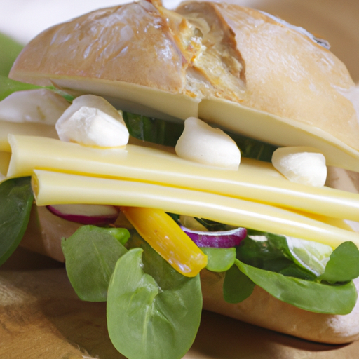 Drehspieß Sandwich mit Weichkäse Rezept