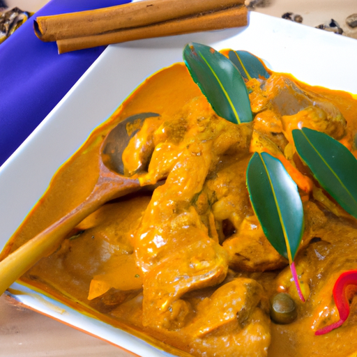 Gebratenes Hühnerfleisch Curry