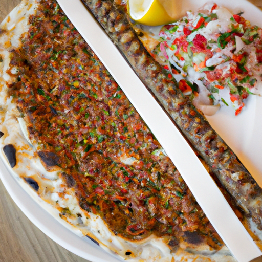 Lahmacun mit Kebab