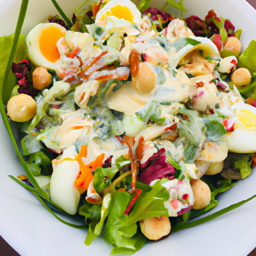 Gemischter Salat mit Putenbrust Rezept