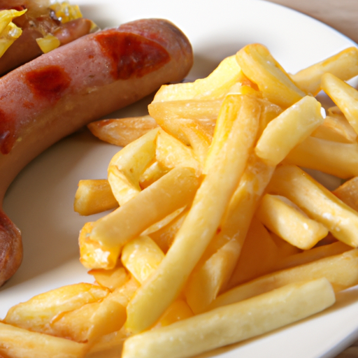 Krakauer mit Pommes frites Rezept