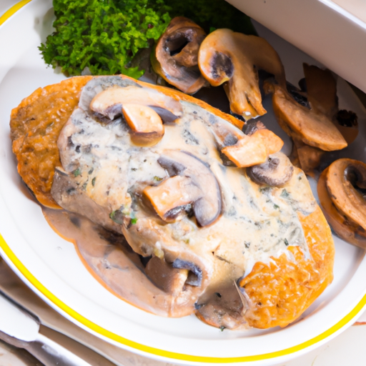 Cordon Bleu mit Champignon-Rahmsauce