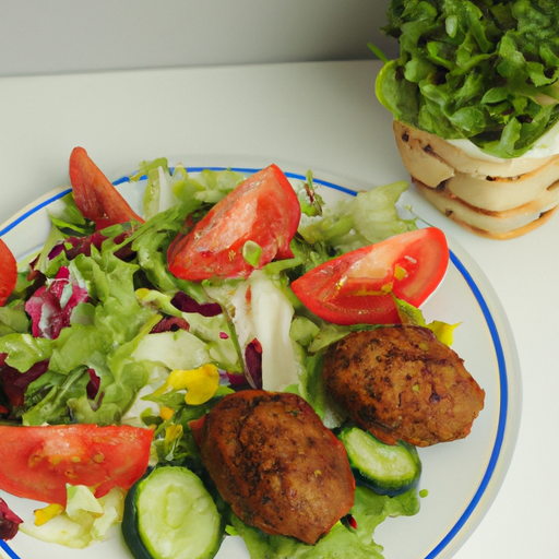 Köfte Teller mit Salat