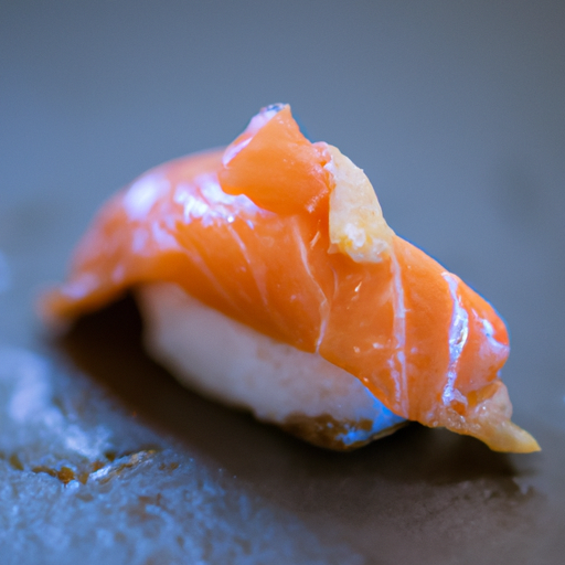 Nigiri Lachs flambiert