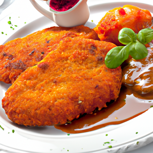 Paniertes Schnitzel mit Bratensauce Rezept