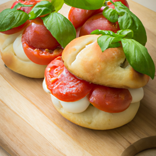 Gefüllte Pizzabrötchen Caprese Rezept