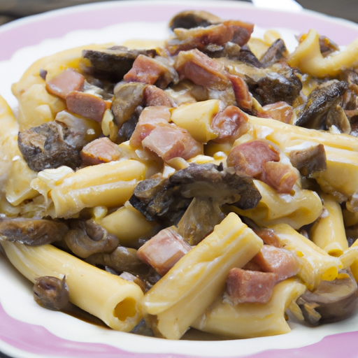 Pasta Funghi e Prosciutto Rezept