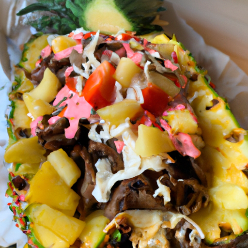 Döner Teller Hawaii mit Beilage und Ananas Rezept