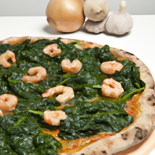 Pizza Gamberetti e Spinaci