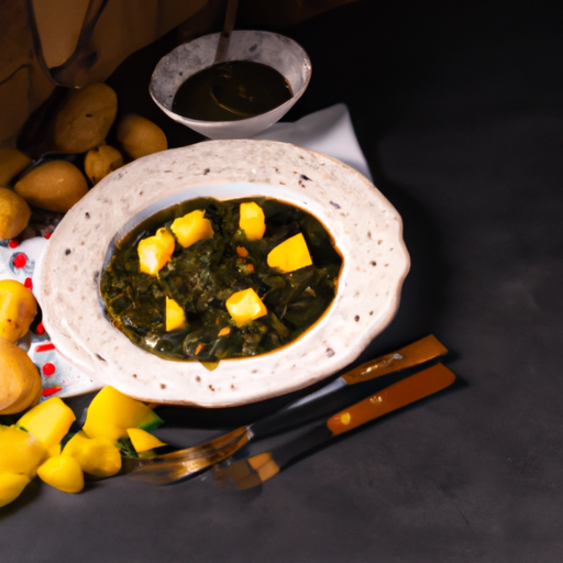 Aloo Palak nach nordindischer Art