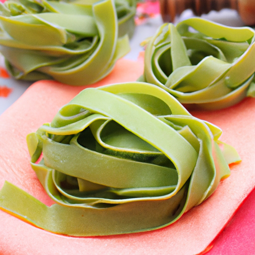 Grüne Tagliatelle