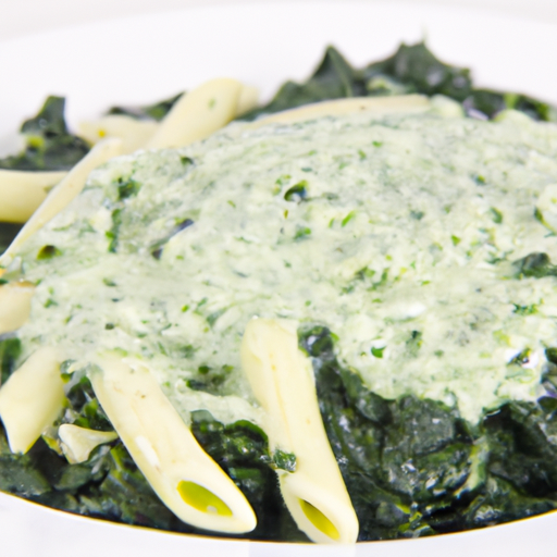 Penne mit Spinat und Rahmsauce Rezept