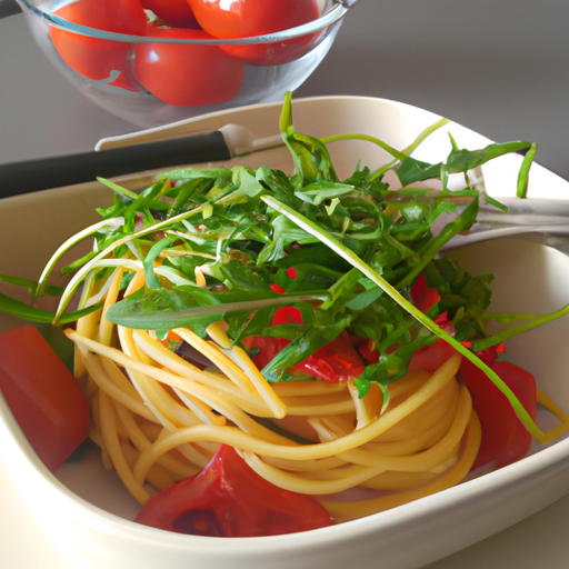 Spaghetti Rucola Pomodorini Rezept