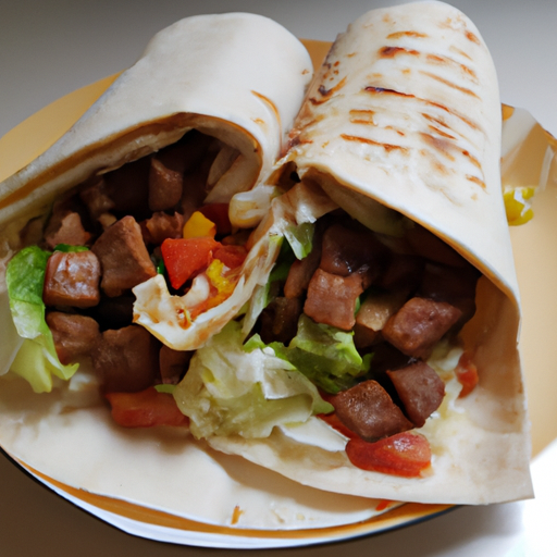 Gerolltes Gyros Pita