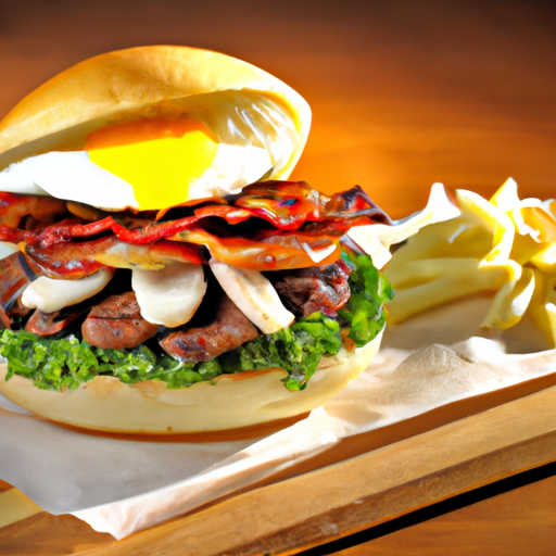 Bacon Eggs Burger Menü
