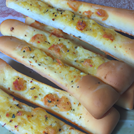 Knusprige Knoblauch-Pizzastangen