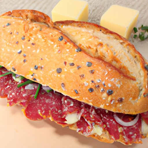 Käse-Salami Baguette Rezept