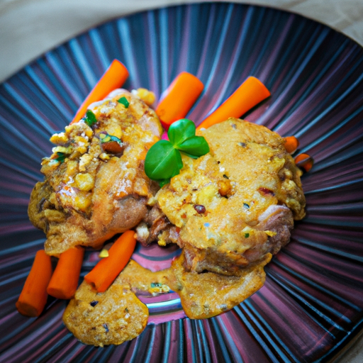 Knusprige Hähnchenbrust mit Erdnusssauce