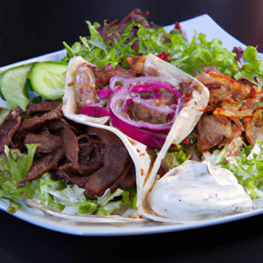 Döner Teller mit Beilage und Salat