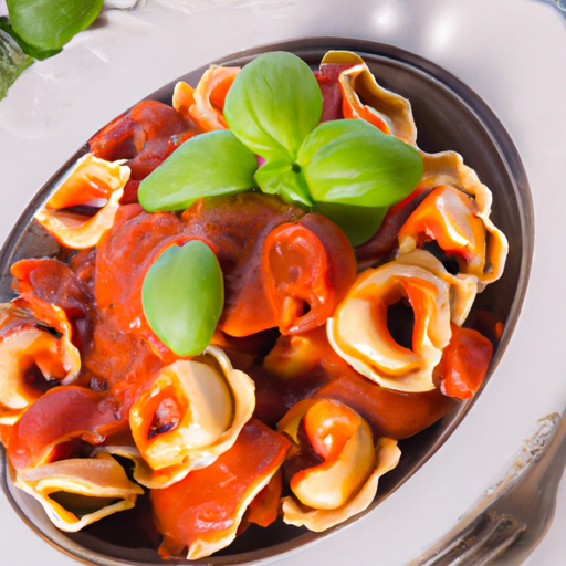 Tortellini in Tomaten-Sahnesauce