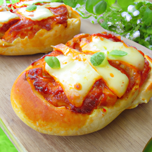 Pizzabrötchen gefüllt mit Hirtenkäse Rezept