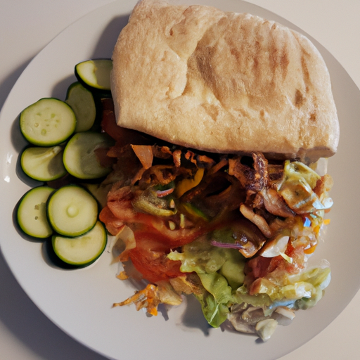 Döner Teller mit Salat und Brot