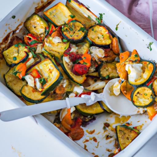 Grandioser Gemüse-Feta Auflauf Rezept