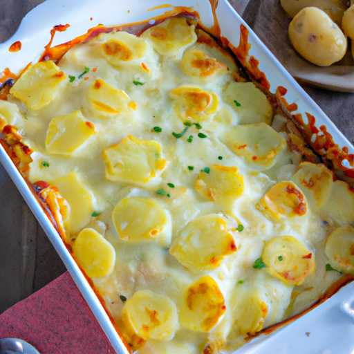 Herzhaftes Kartoffelgratin mit knuspriger Speckkruste Rezept