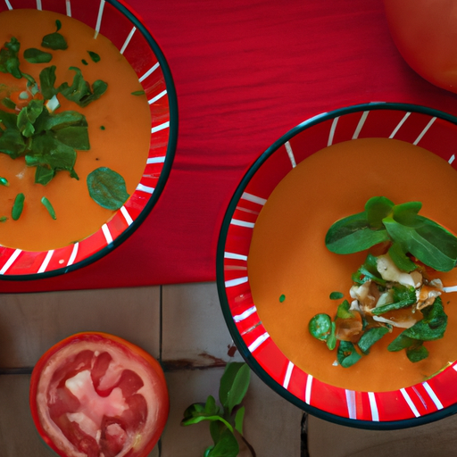 Frisches Gazpacho à la Andalusien