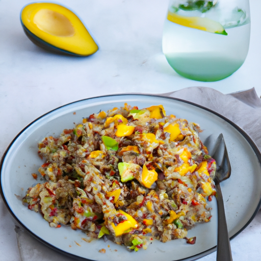 Exotischer Quinoa-Salat mit Avocado und Mango