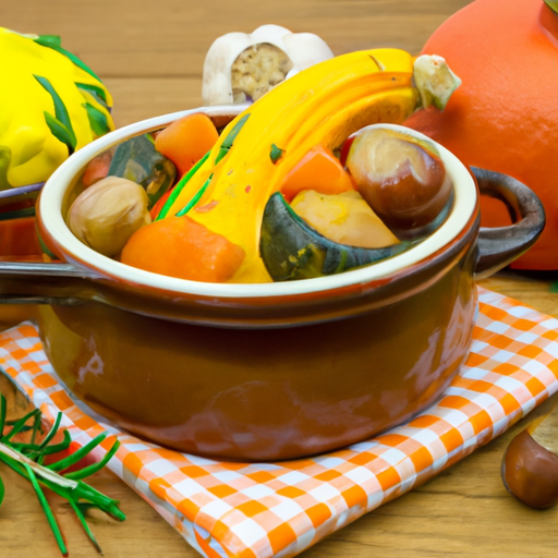Herbstlicher Kürbis-Maronen-Eintopf