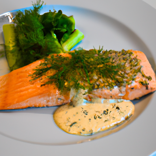 Saftiges Ofenlachsfilet mit grünem Spargel und frischem Dill Rezept