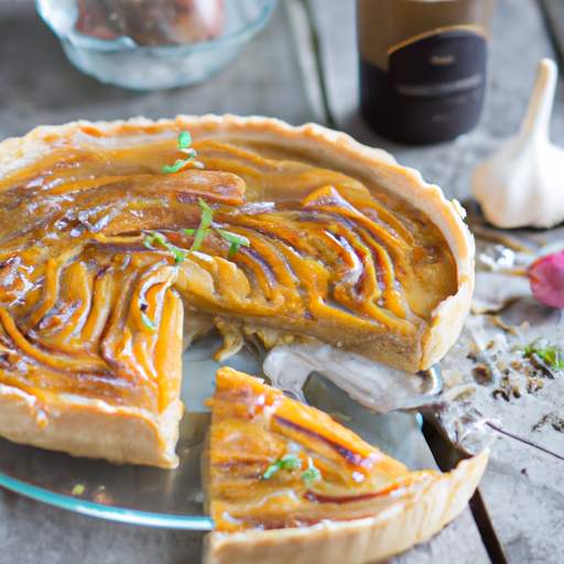 Karamelisierte Knoblauch-Tarte