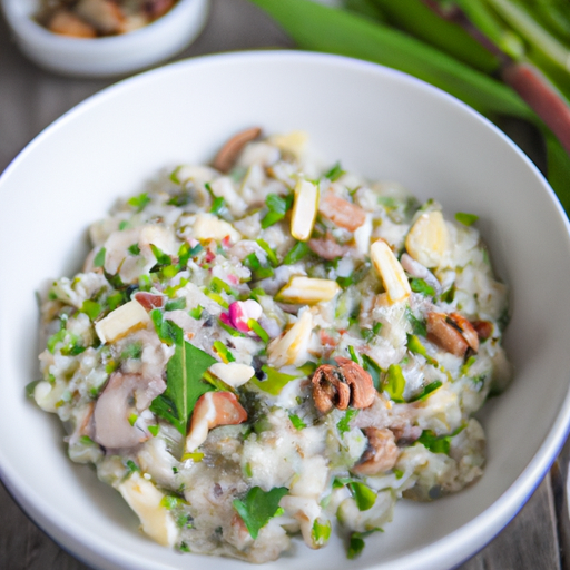 Frischer Frühlings-Bärlauch Risotto mit Pilz-Mix