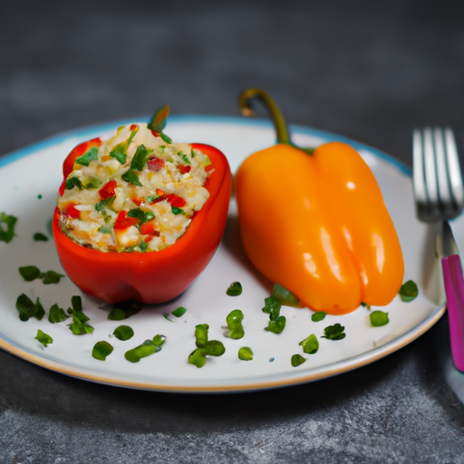 Gefüllte Paprika mit Quinoa und gemischtem Gemüse Rezept