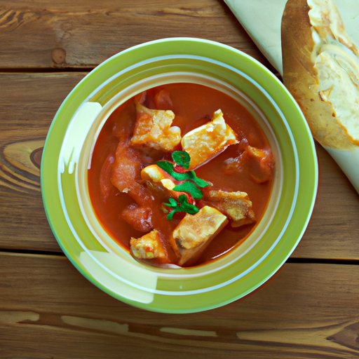 Traditionelles Fischgulasch