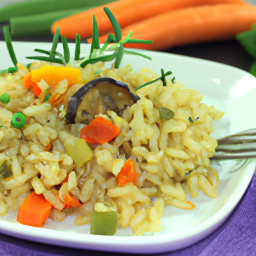 Dinkelrisotto mit Gemuese und frischen Kraeutern Rezept