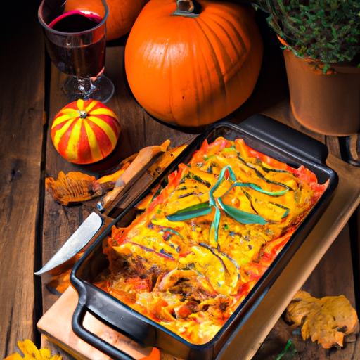 Herzhafte Kürbis-Lasagne