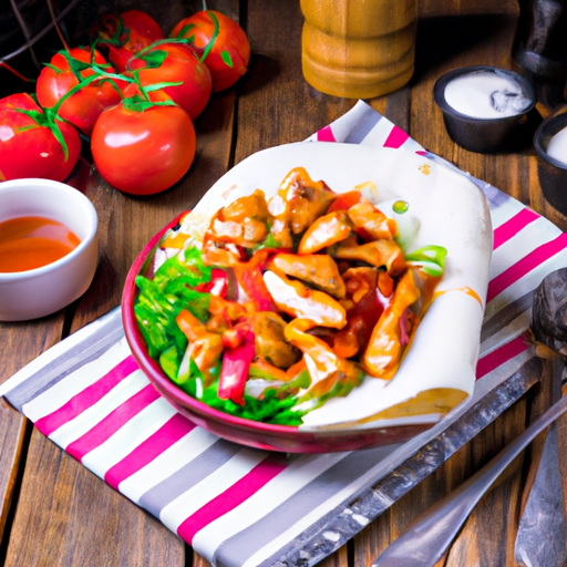 Feuriges Huhn Fajita