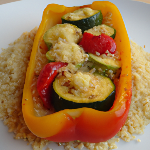 Gefüllte Paprika mit Couscous und Zucchini Rezept