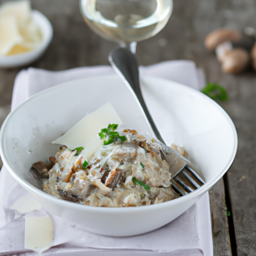 Pilzrisotto mit Parmesanschaum Rezept