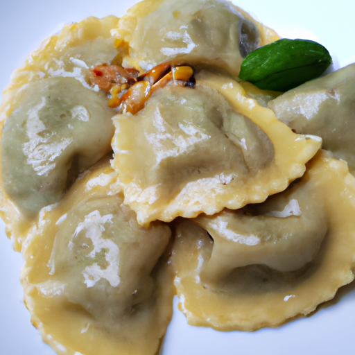 Ravioli mit Walnussfüllung und Salbeibutter