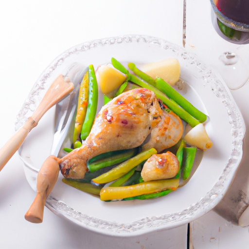 Parmesan-Honig-Huhn mit gebratenem Gemüse Rezept